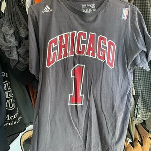 D Rose Chicago Bulls Adidas Chicago Bulls Tee